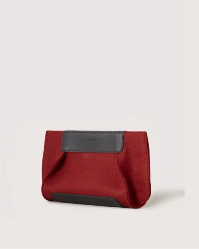 Graf & Lantz Graf Lantz Frankie Merino Wool Clutch In Red