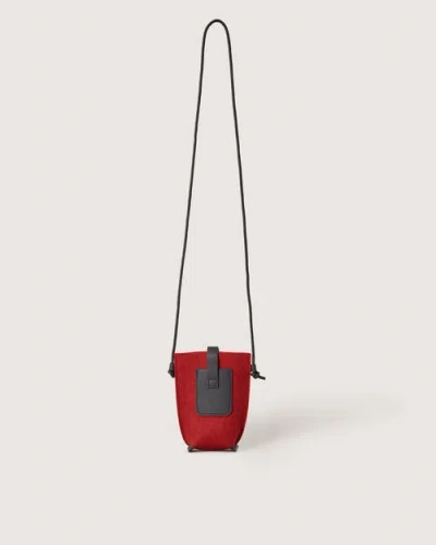 Graf & Lantz Graf Lantz Hana Merino Wool Phone Crossbody In Red