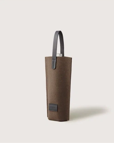Graf & Lantz Graf Lantz Hana Merino Wool Bottle Bag In Brown