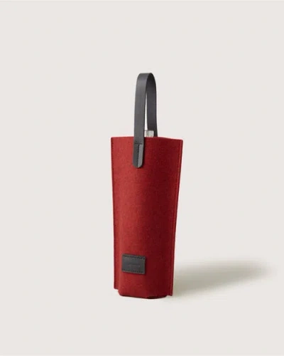 Graf & Lantz Graf Lantz Hana Merino Wool Bottle Bag In Red