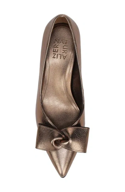 Naturalizer Mavis Mid-heel Pumps In Gold