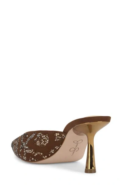 Jessica Simpson Women's Xia Mid-heel Mule Pumps In Brown