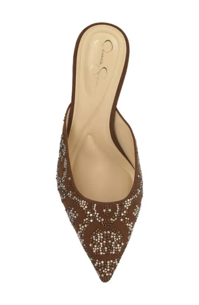Jessica Simpson Women's Xia Mid-heel Mule Pumps In Brown