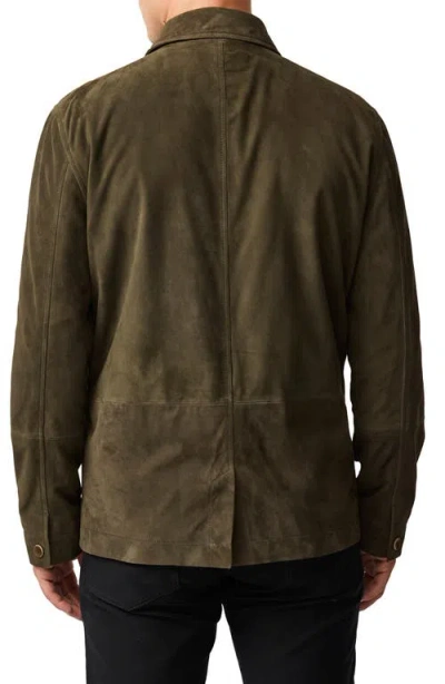 Rodd & Gunn Somerset Leather Jacket In Green