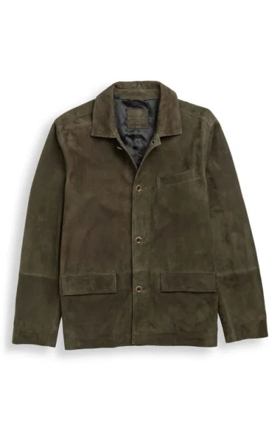 Rodd & Gunn Somerset Leather Jacket In Green