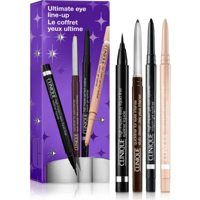 Clinique 4-piece Ultimate Eye Line-up Eyeliner Gift Set In Transparent