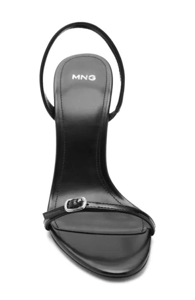 Mango Slingback Sandal In Black