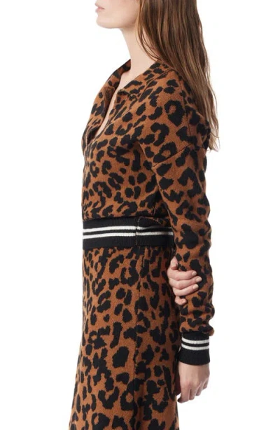 Do By Dee Ocleppo Barbara Leopard Jacquared Sweater In Brown