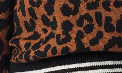 Do By Dee Ocleppo Barbara Leopard Jacquared Sweater In Brown
