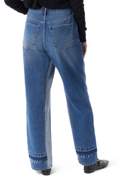 Do By Dee Ocleppo Fallon Two-tone Straight Leg Jeans In Blue