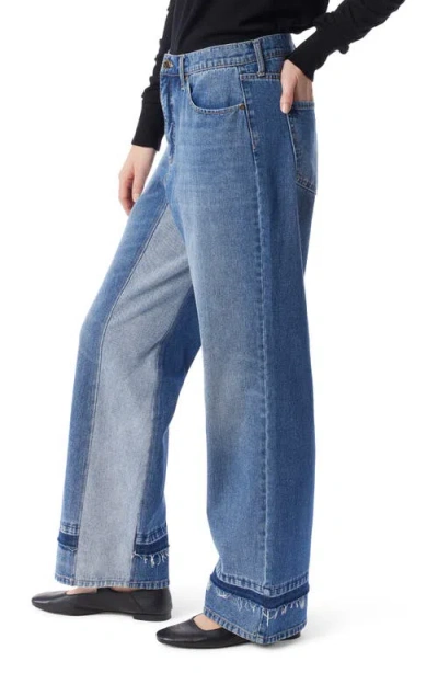 Do By Dee Ocleppo Fallon Two-tone Straight Leg Jeans In Blue