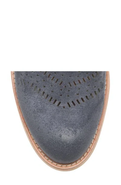 Söfft Adriana Block Heel Bootie In Blue