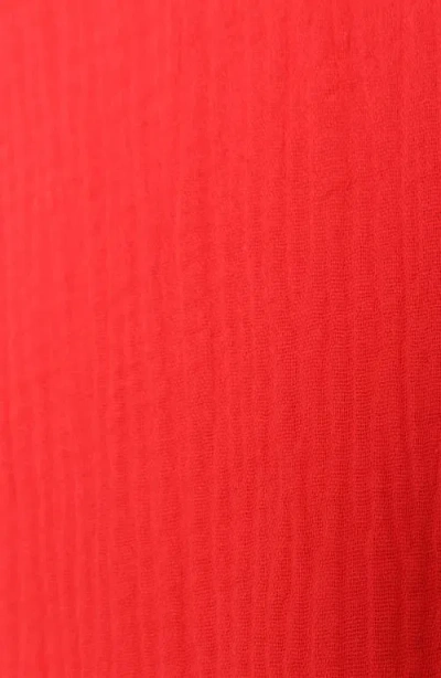 Petal And Pup Petal & Pup Miffy One-shoulder Cotton Romper In Red