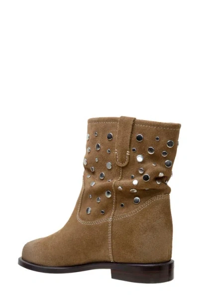 Linea Paolo Terry Studded Slouchy Bootie In Brown