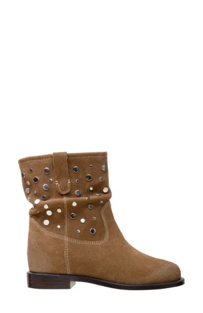 Linea Paolo Terry Studded Slouchy Bootie In Brown