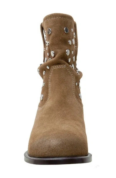 Linea Paolo Terry Studded Slouchy Bootie In Brown
