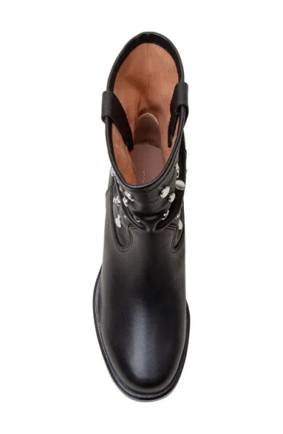 Linea Paolo Terry Studded Slouchy Bootie In Black