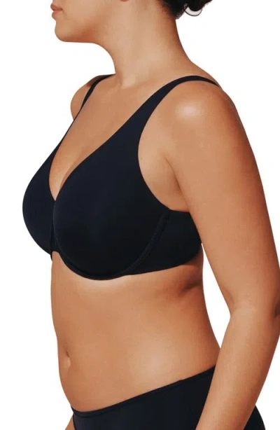 Thirdlove Classic Unlined Minimizer Bra In Black