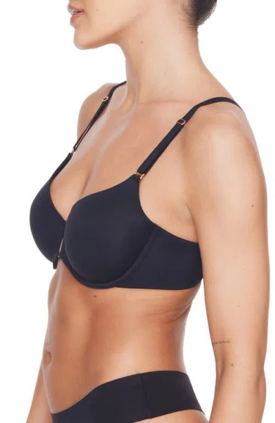 Thirdlove Comfortstretch Underwire Front Closure T-shirt Bra In Black
