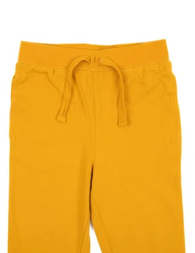 Leveret Kids 100% Cotton Lightweight Jogger Pants In Yellow