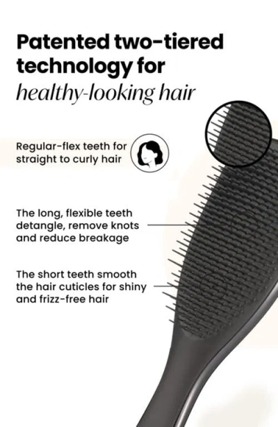 Tangle Teezer Chrome Ultimate Detangler Hairbrush In Black