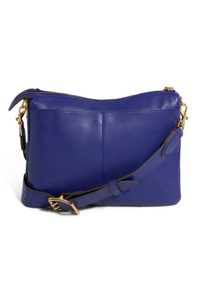 Aimee Kestenberg Famous Leather Large Crossbody Bag In Blue