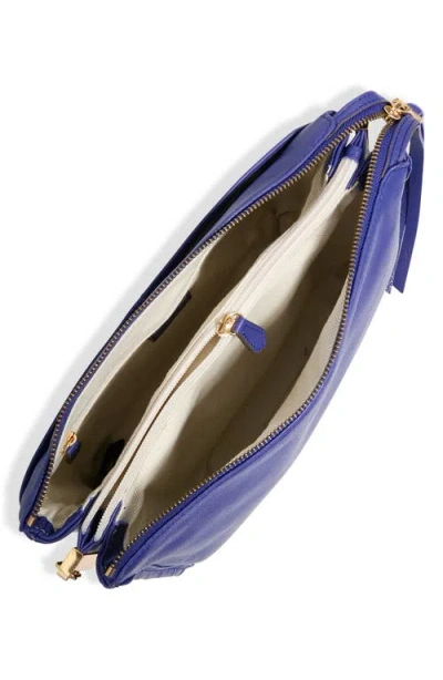 Aimee Kestenberg Famous Leather Large Crossbody Bag In Blue