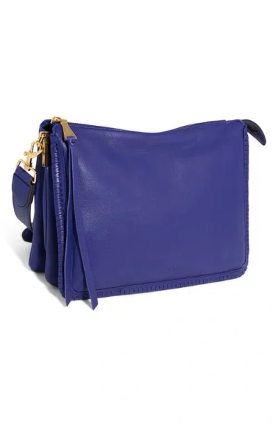 Aimee Kestenberg Famous Leather Large Crossbody Bag In Blue