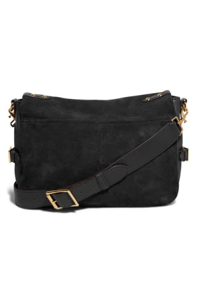 Aimee Kestenberg Gramercy Suede Messenger Bag In Black