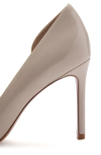 Mango Half D'orsay Pointed Toe Pump In Gray