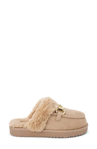 Matisse Davos Faux Fur Platform Slipper In Brown