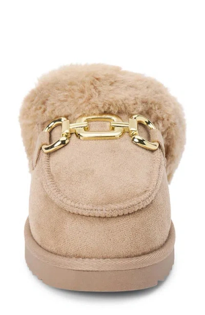 Matisse Davos Faux Fur Platform Slipper In Brown