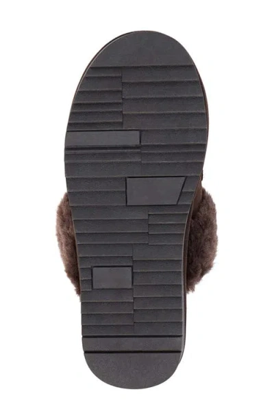 Matisse Davos Faux Fur Platform Slipper In Brown