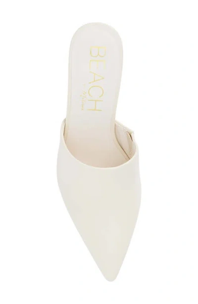 Matisse Garret Pointed Toe Mule In White
