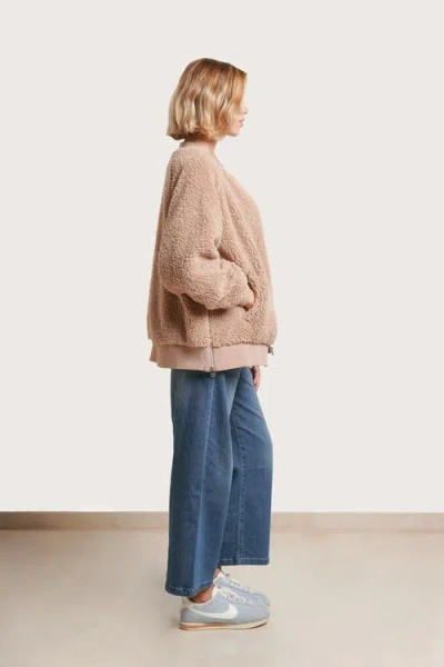 Nom Maternity Cozy Before & After Jacket In Brown