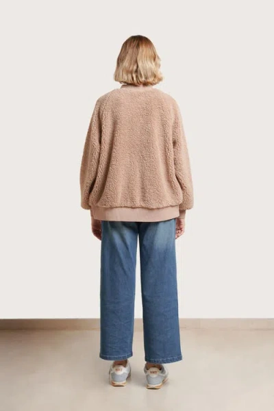 Nom Maternity Cozy Before & After Jacket In Brown