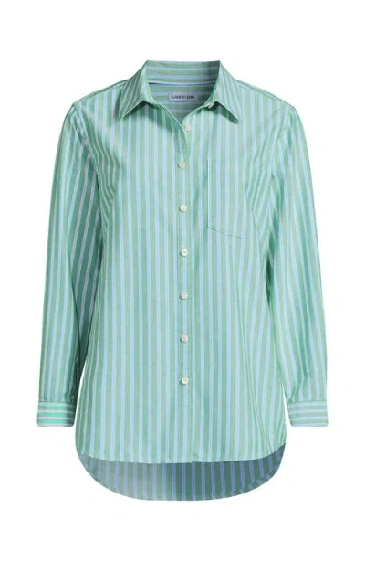 Lands' End Oxford Shirt In Green
