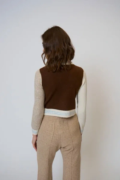 Central Park West Cozy Button V-neck Cardigan In Multi