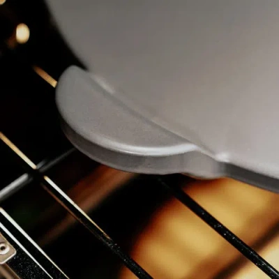 Old Stone Glazed Cordierite Pizza Stone With Handles, 15-inch In Gray