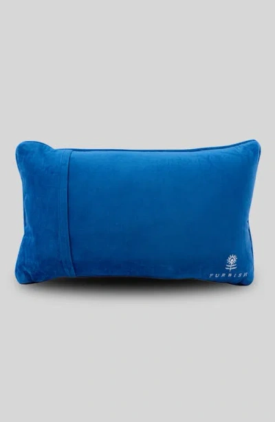 Furbish Needlepoint Pillow In Blue
