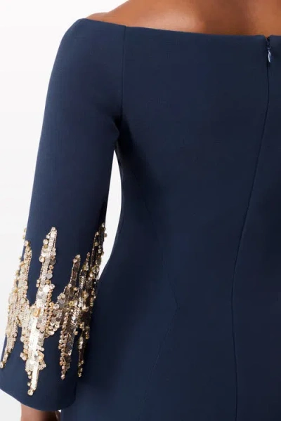 Jenny Packham Aster Sequin-embellished Midi Dress