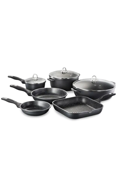 Cuisine::pro ® Granite Saucepan With Lid 3.1qt In Gray