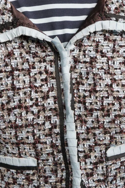 Frances Valentine Jessie Jacket Deco Tweed Poly Lurex In Multi