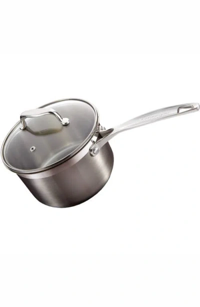 Cuisine::pro ® Iconix® Saucepan With Lid 2.6qt In Silver