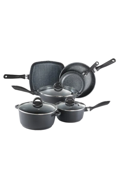 Cuisine::pro ® Stone Cookware Set 9pc In Black