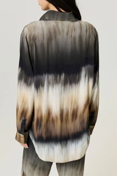 Nocturne Tie-dye Patterned Shirt In Multi