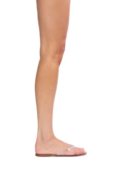 Black Suede Studio Crystal Sandal In Silver