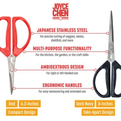 Joyce Chen Deluxe And Original Unlimited 2-pc. Scissors In Multi