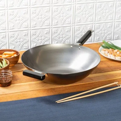 Joyce Chen Professional Series Uncoated 14" Wok Bundle, 12 Piece In Multi