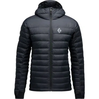 Black Diamond Access Down Hooded Jacket In Black